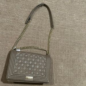Grey Quilted BCBG Purse